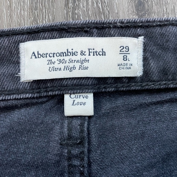 Abercrombie 90s Straight High Rise Jean Curve Love - Picture 6 of 7
